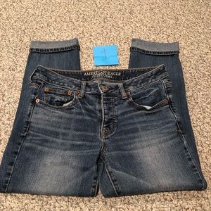America Eagle Crop Jeans